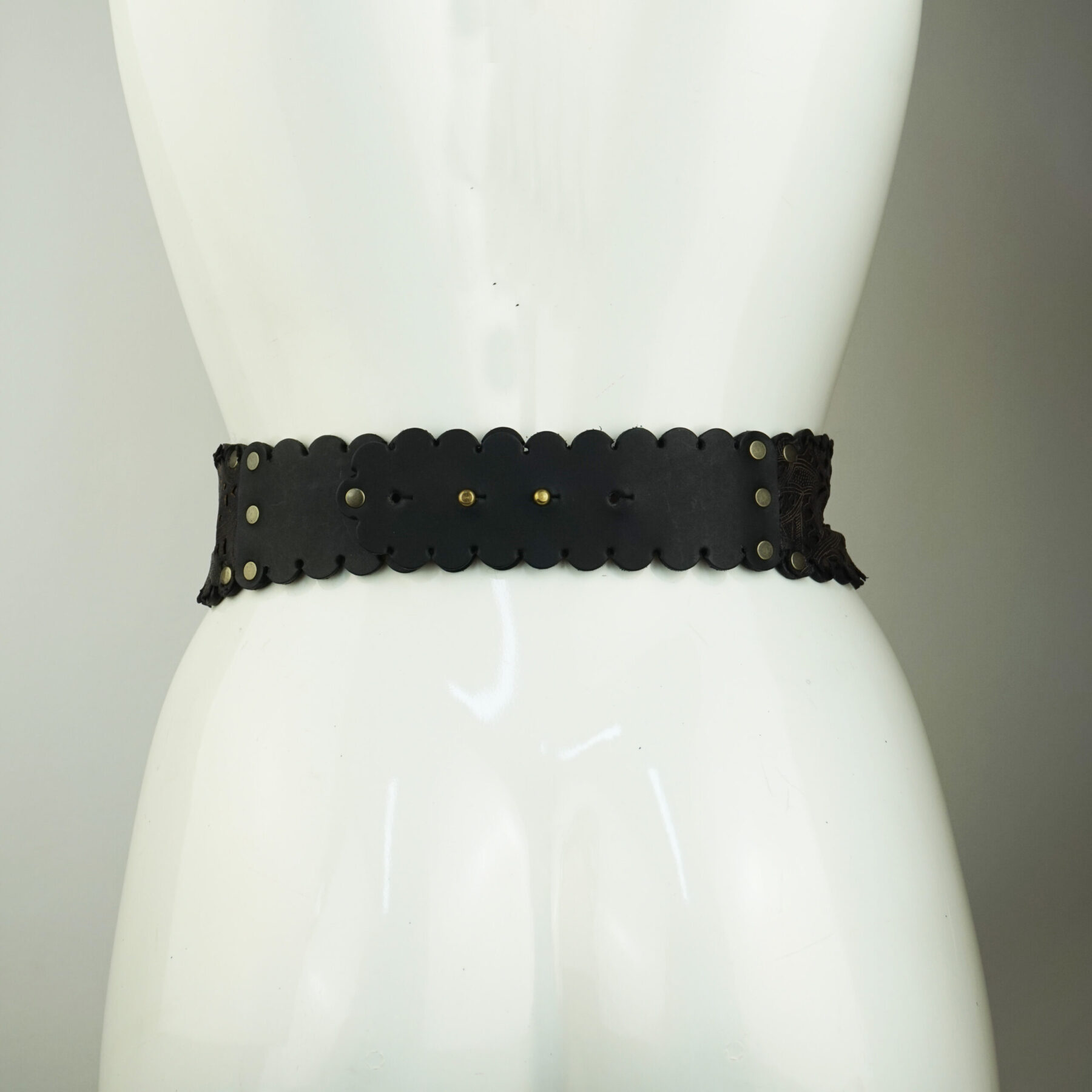 Leather Lace Waspie Belt - Image 2