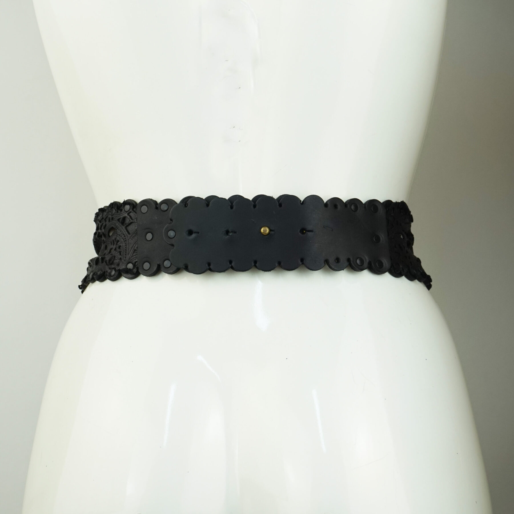 Leather Lace Waspie Belt - Image 2