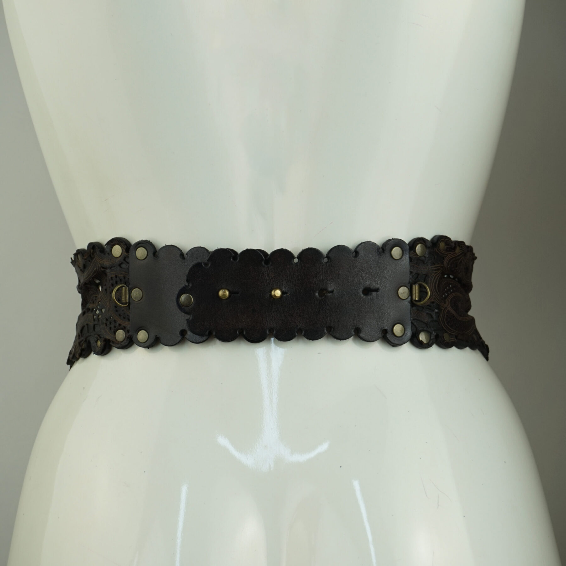 Leather Lace Waspie Belt - Image 2
