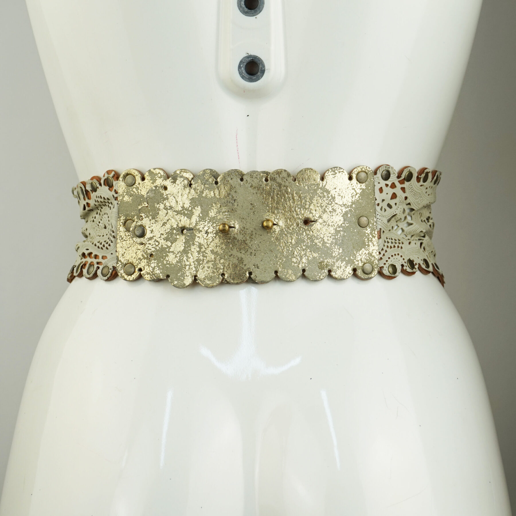 Leather Lace Waspie Belt - Image 2