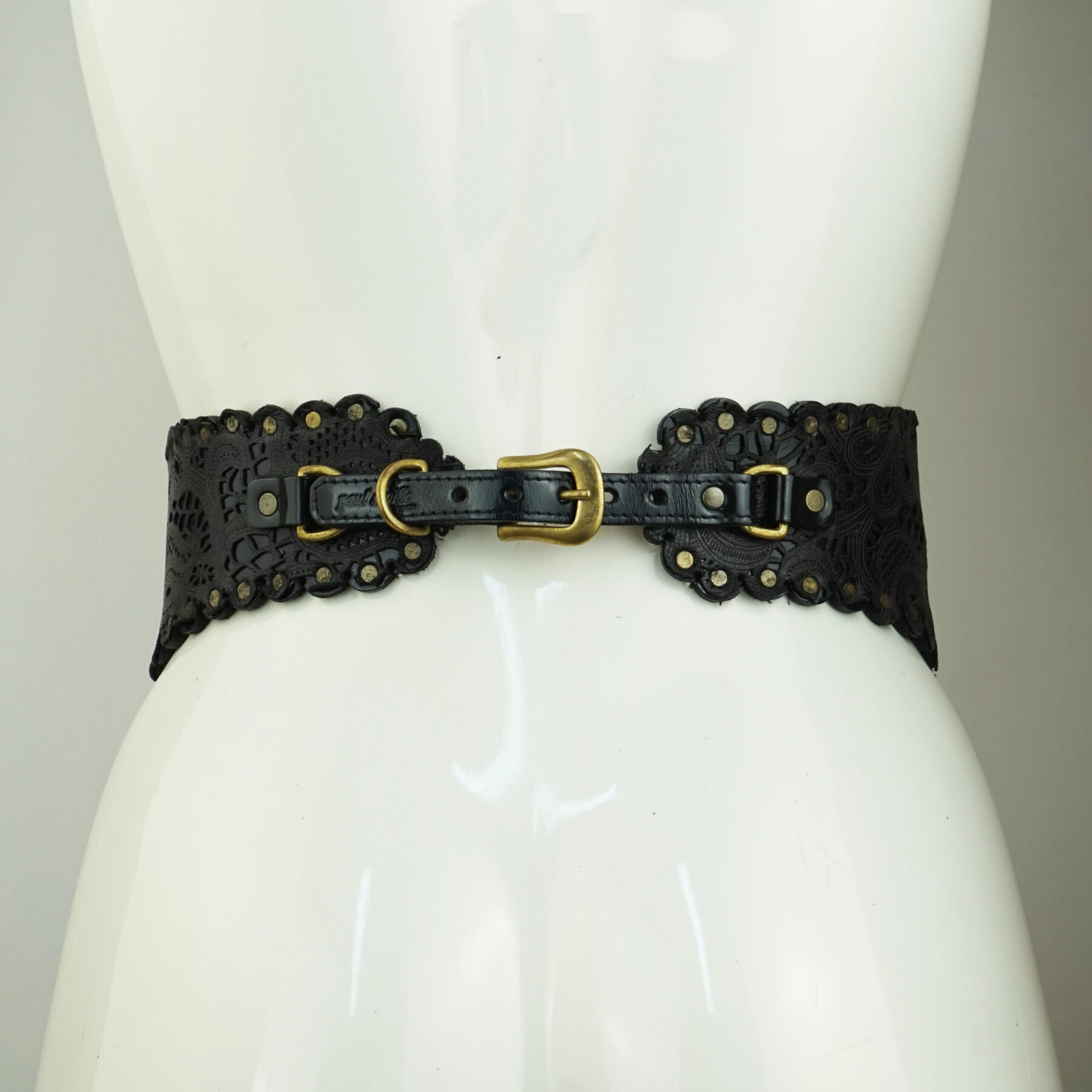 Structured Leather Lace Waspie - Image 2