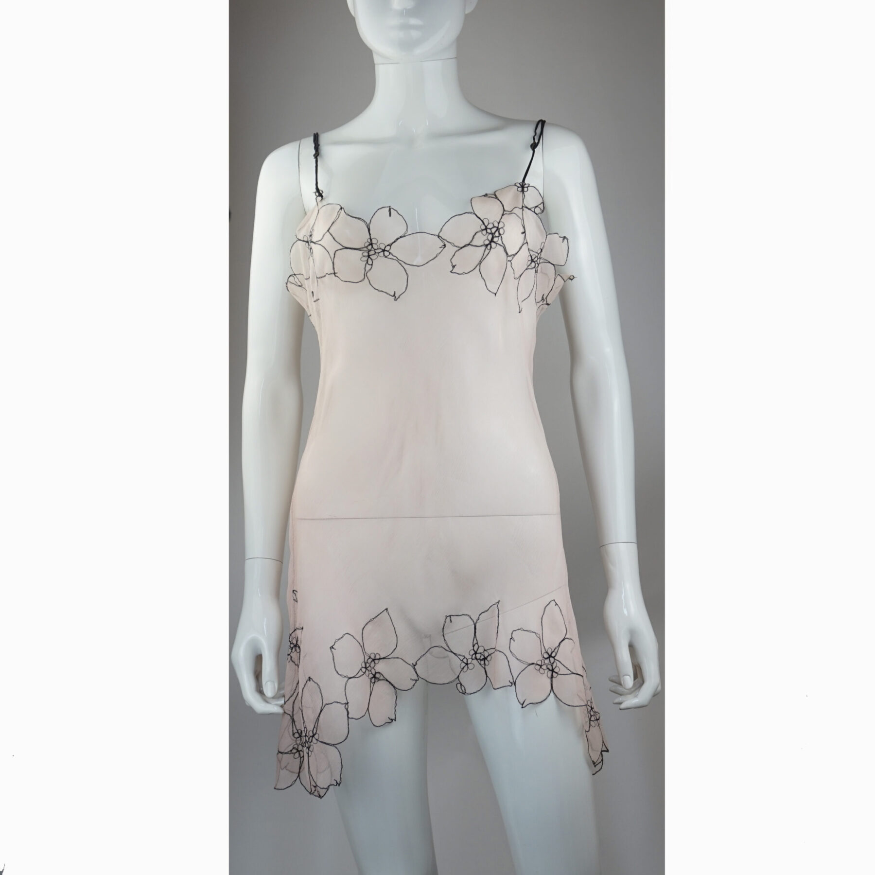 Dropped Bias Slip Dress
