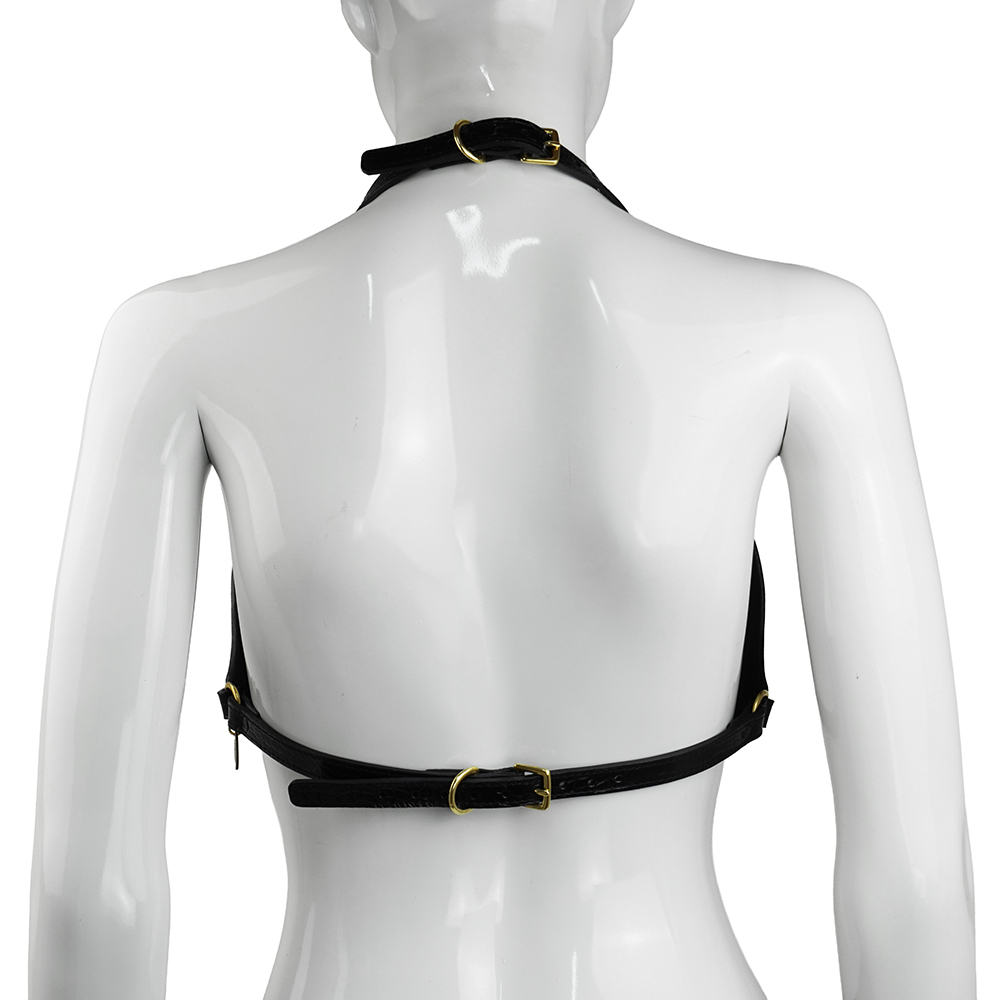 Black Crocodile Bra Top - Image 3