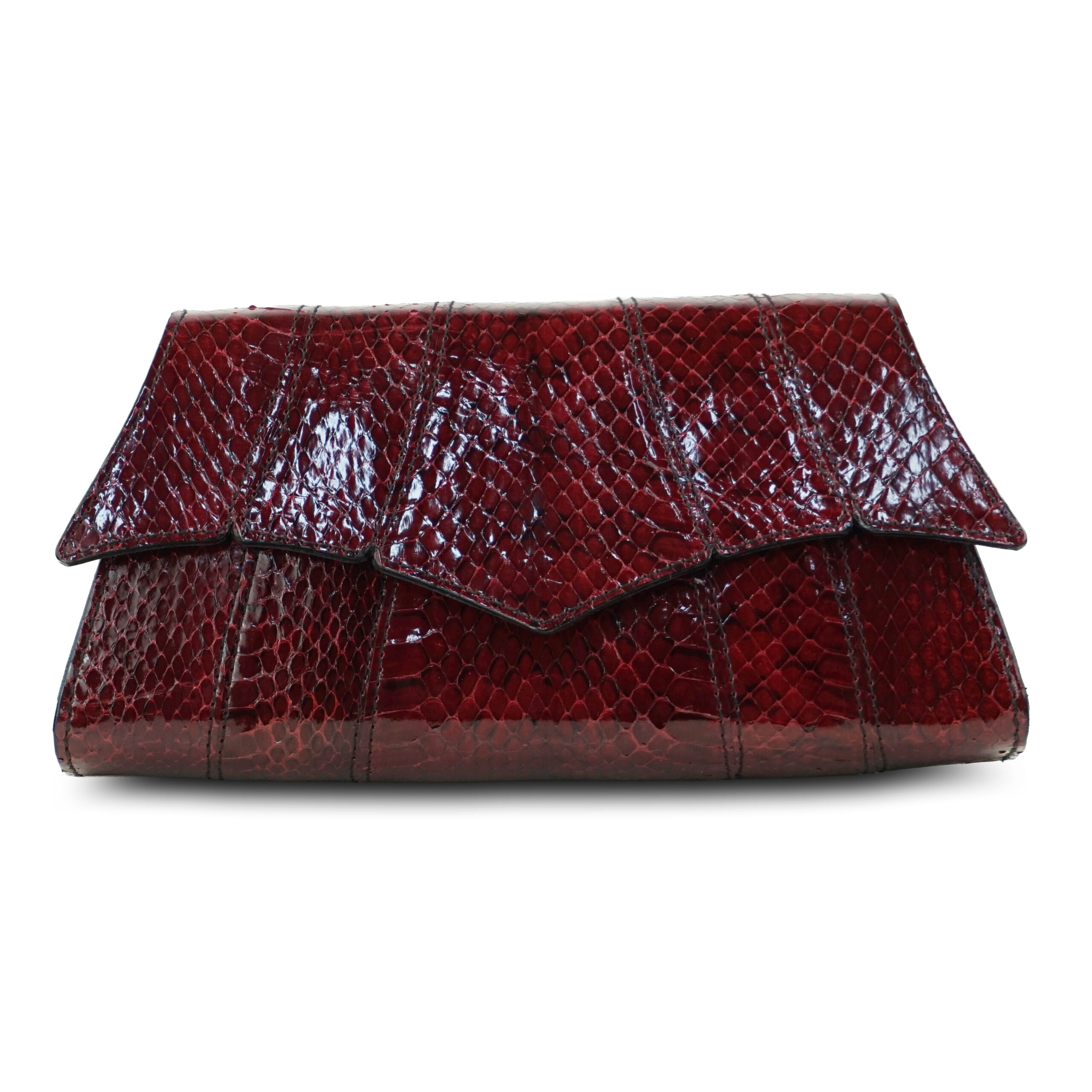 Classic Snakeskin Clutch