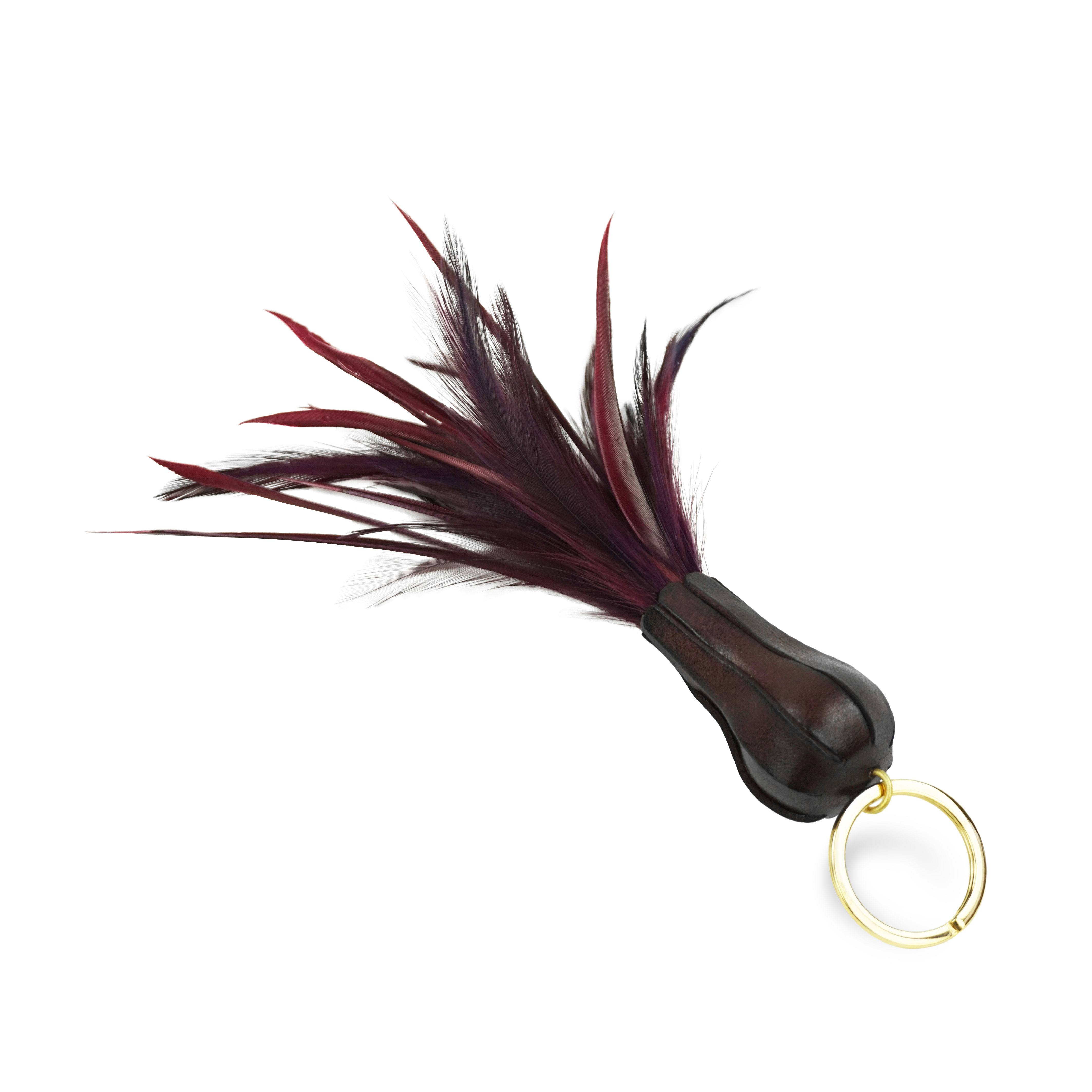 Burnt Claret Keyring Pod Tickler - Gallery 58