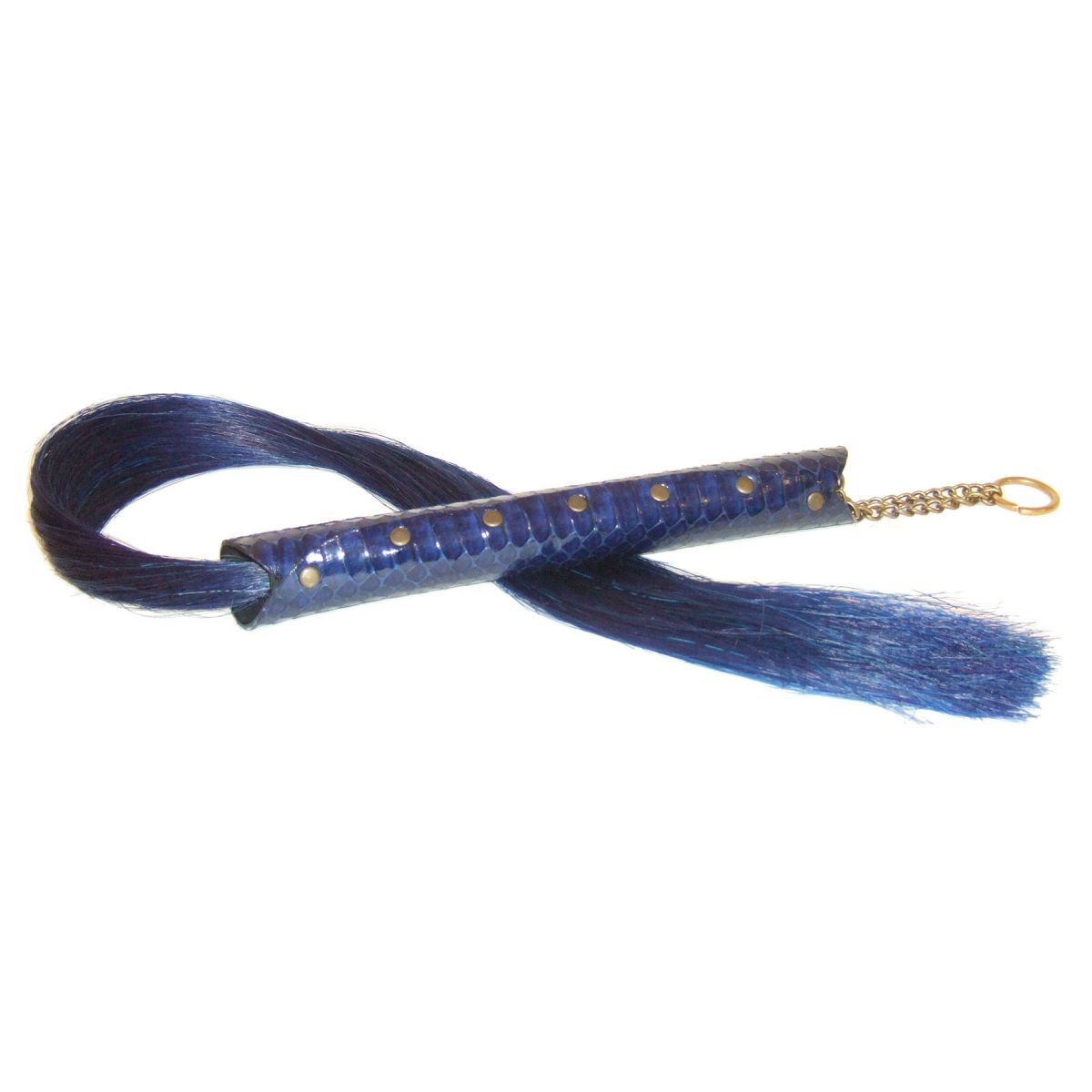 ‘Electric Blue’ Snake Horsehair Whip Gallery 58